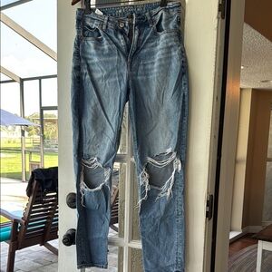 American Eagle Outfitters Blue Jeans Distressed Sz 6